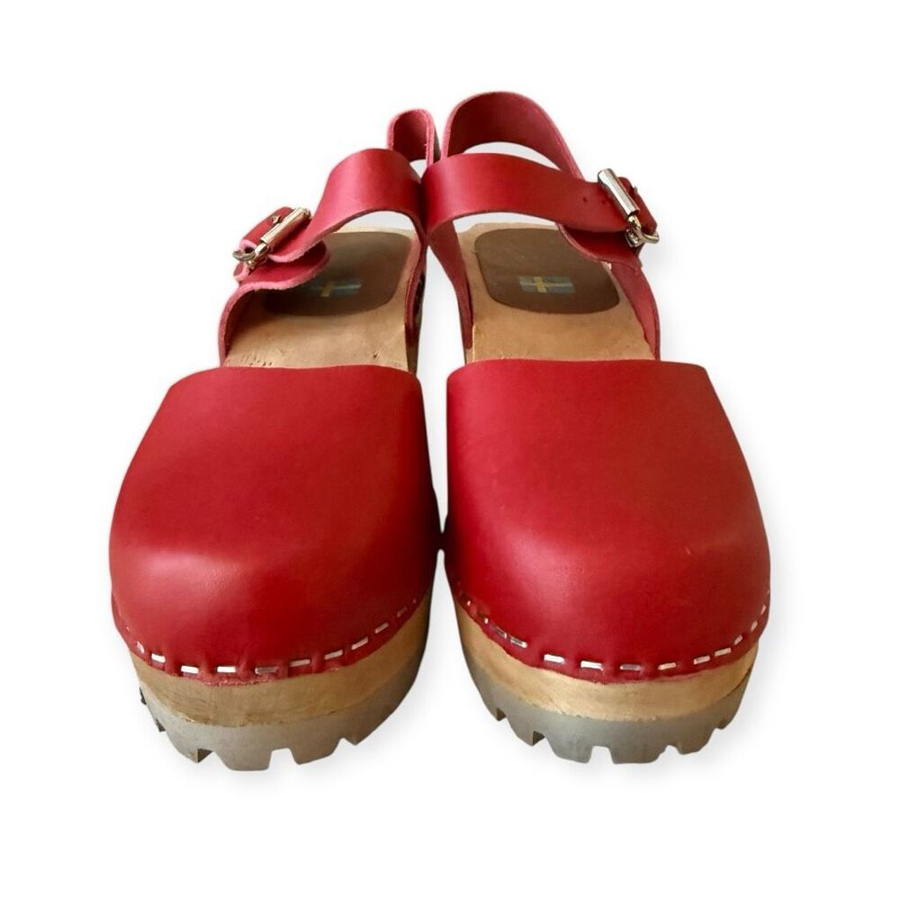 HTF MIA Swedish Abba Platform Clogs Size 6-6.5 - Picture 5 of 8
